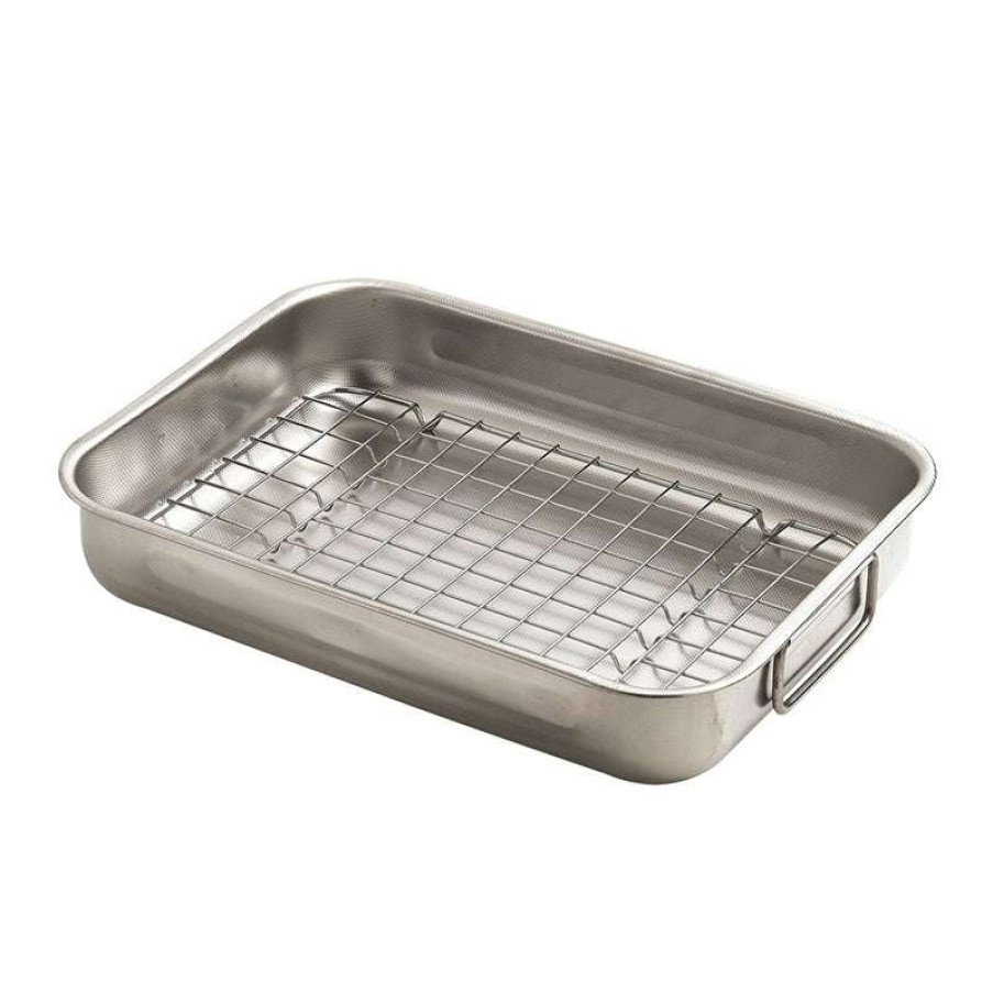 Cookware & Baking * | Limited Edition Dexam Supreme Rack To Fit 40 X 28Cm Stainless Steel Deep Roaster