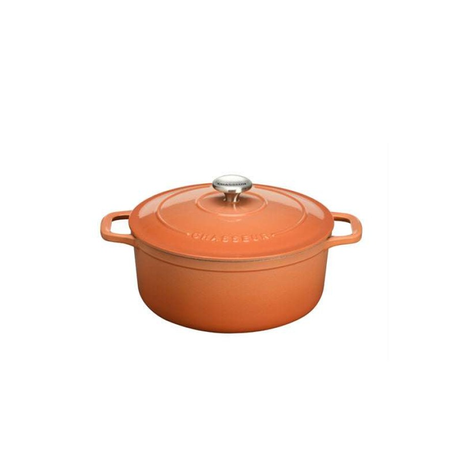 Cookware & Baking * | Special Offers Chasseur 20Cm Round Casserole Tangerine