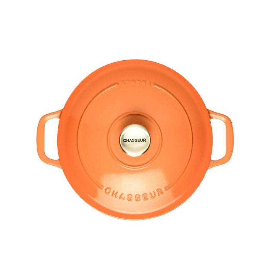 Cookware & Baking * | Special Offers Chasseur 20Cm Round Casserole Tangerine