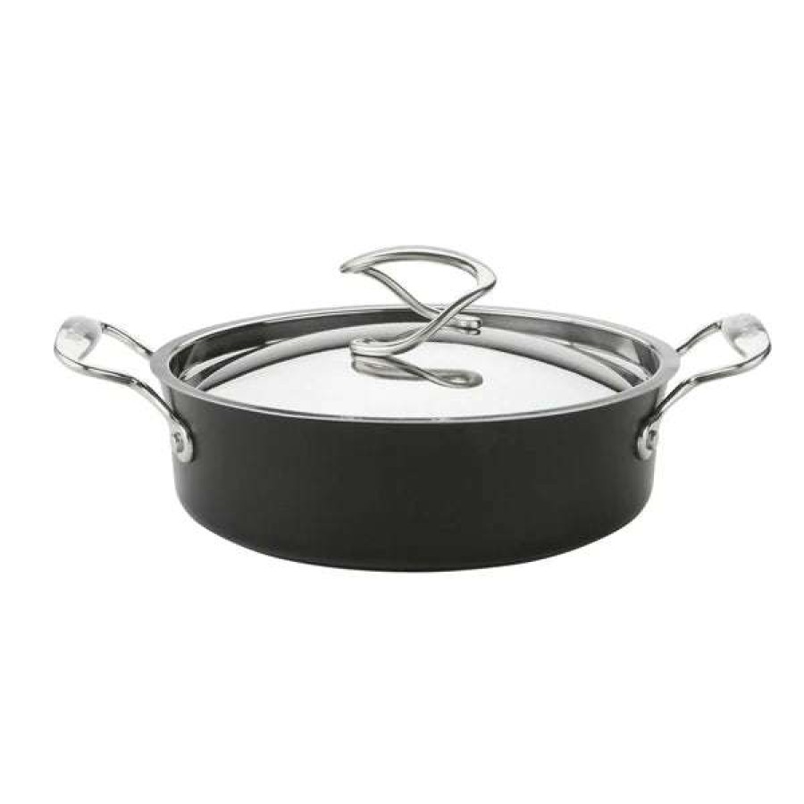 Cookware & Baking * | Affordable Price Circulon Style Hard Anodized Sauteuse 24Cm