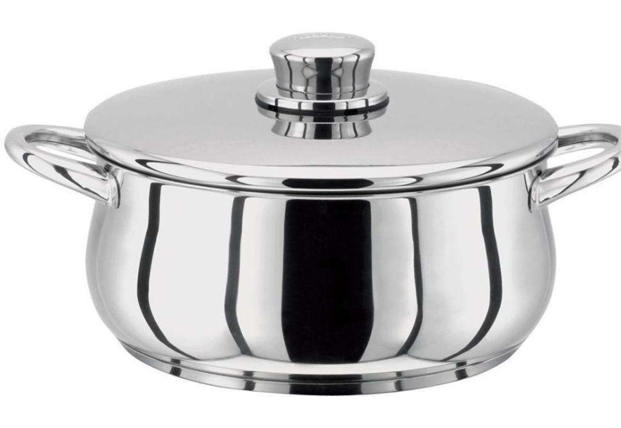 Cookware & Baking * | Prefential Price Stellar 1000 Stainless Steel 18Cm Casserole 1.7L